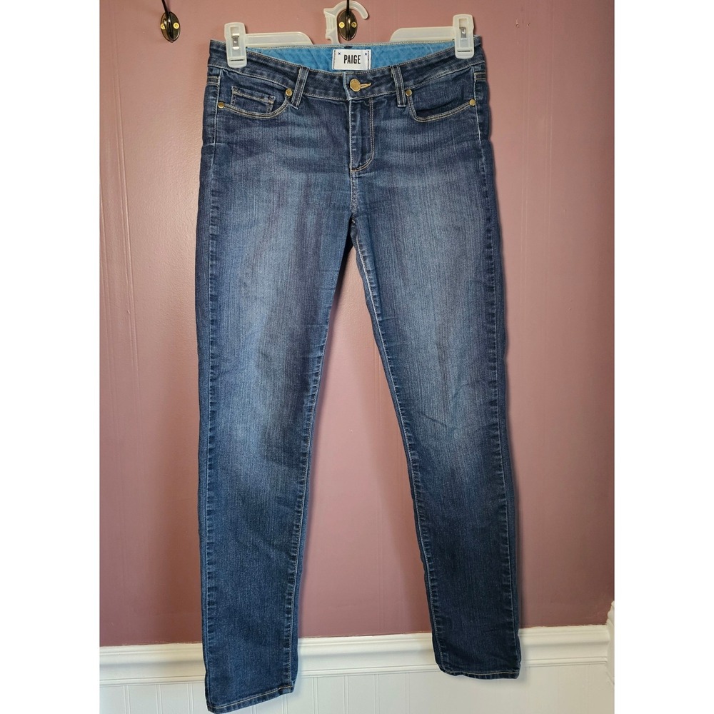 PAIGE Skyline Skinny Jeans Womens 29 Dark Wash Stretch Denim‎ Made in USA